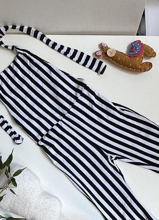 Комбинезон в полоску клеш