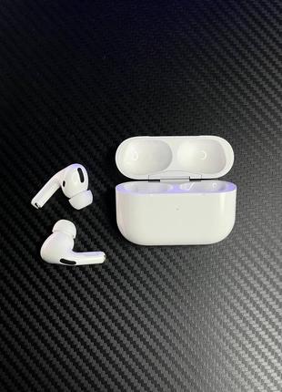 Навушники бездротові premium airpods pro з магнітним зарядним кейсом білий, навушники вакуумні з шумозаглушенням