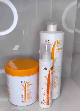 Набір для волосся Moisture Mask 100ml: шампунь 1 л, маска 1 л, термозахист 200 мл