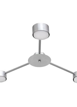 Люстра стельова msk electric copter на три круглі плафони під лампи gx53 nl 8040-3 al2 фото
