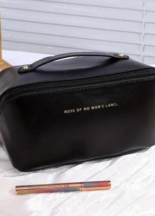 Вмістка косметичка з відділеннями сумка косметичка органайзер для подорожей чорна нова