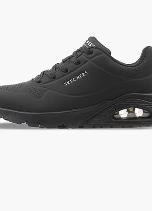 Кроссовки skechers uno-stand on air black.черные кроссовки скечерз3 фото