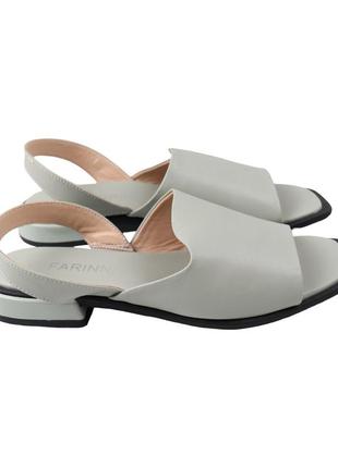 Босоніжки жіночі farinni оливкові натуральна шкіра, 37