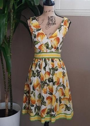Платье в стиле dolce and gabbana из натурального хлопка dorothy perkins.