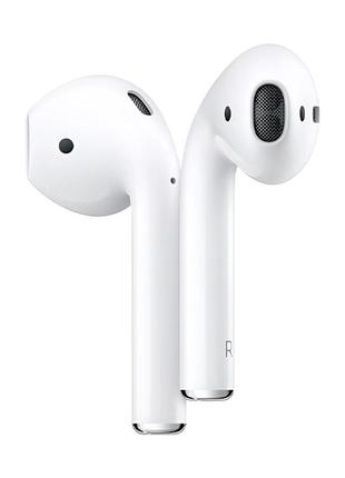 Навушники бездротові premium airpods 2 з кейсом для зарядки білий, навушники вкладиші