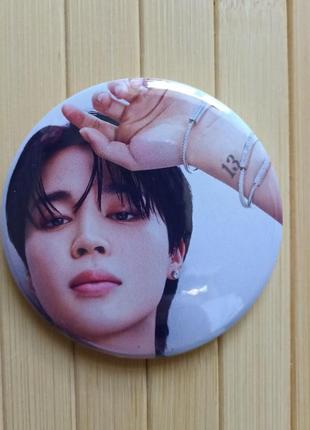 Значок на булавке 5,6 см чимин jimin bts
