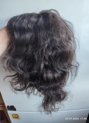 Винтажная натуральная парик средняя