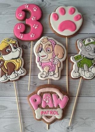 Пряники-топеры щенячий патруль