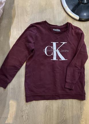 Calvin klein xs s m свитшот свитшот бордо бордовый бодровый худи худи