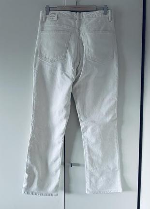 Білі джинси з високою посадкою фірми zara5 фото