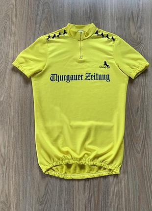 Чоловіча вінтажна італійська вело джерсі футболка blacky