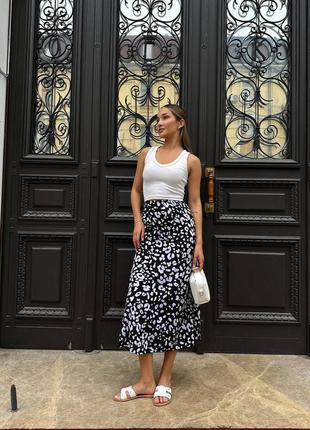 Юбка с принтом леопарда 1361
