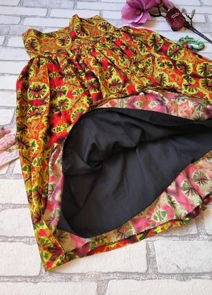 Юбка яркая ретро винтаж эксклюзив hand made2 фото