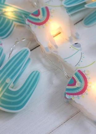 Гірлянда світлодіодна кактус