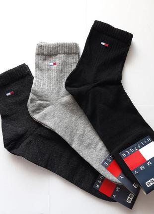 6 пар носков мужские "tommy hilfiger". 40-45р средней высоты. демисезонные.