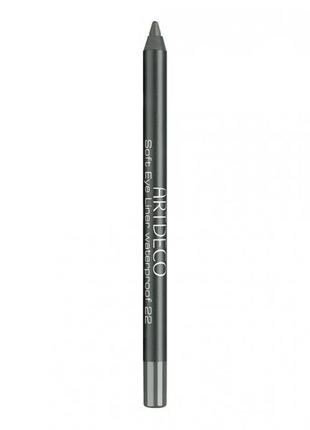 Карандаш для глаз artdeco soft eye liner waterproof 22 - dark grey green1 фото