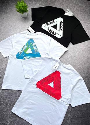 Футболки palace біла/чорна оригінал, футболка чоловіча/підліткова с м л розмір