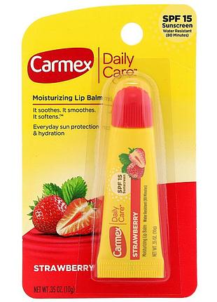 Carmex, daily care, увлажняющий бальзам для губ
