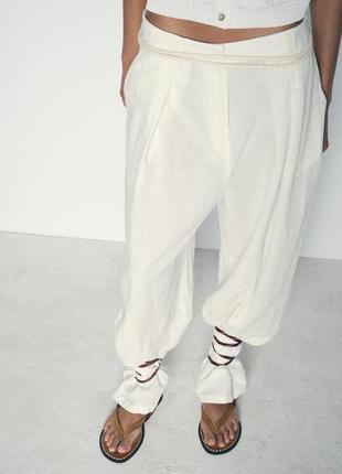 Кожаные женские босоножки zara new