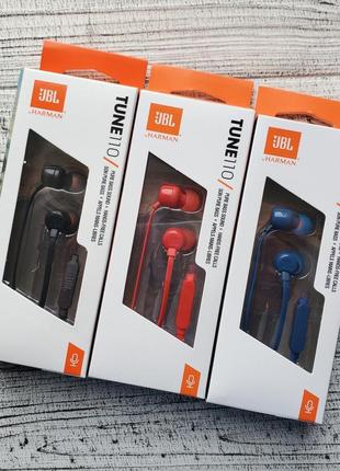Вакуумні навушники jbl tune 110 синій