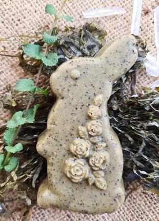 «уран» натуральное мыло, с нуля. кролик. ручная работа. водоросли. ментол. мята и эвкалипт.2 фото