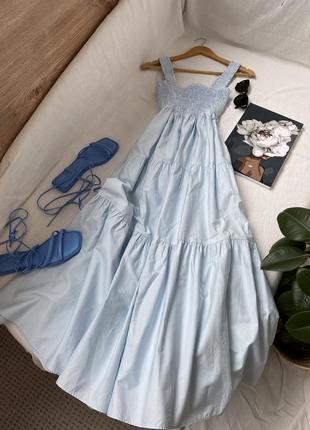 Неймовірна ніжно блакитна сукня zara