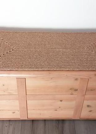 Серветка килимок 90х43см з джута2 фото