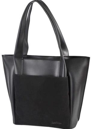 Женская замшевая сумка lucherino черная