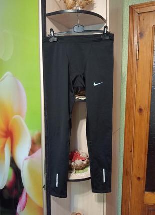 Спортивные лосины тайтсы nike dri fit
