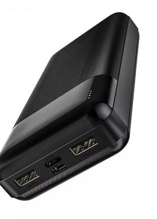 Power bank hoco j72a 20000 mah портативна батарея повербанк 2хusb black