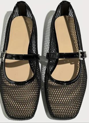 Стильні балетки, туфлі , сітка