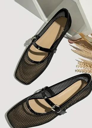 Стильні балетки, туфлі , сітка2 фото