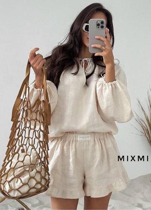 Льняной костюм