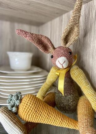 Інтер‘єрний заєць іграшка ручної роботи