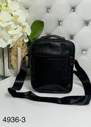 Мужская кожаная сумка борсетка