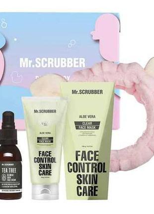 Mr.scrubber подарунковий набір even complexion&clear