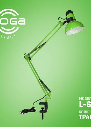 Лампа настільна зі струбциною "трава". україна (тм loga ® light)