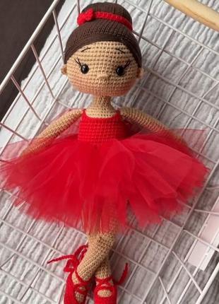 Лялька балеринка валентинка в пуантах сувенірна іграшка2 фото