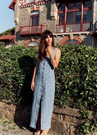 Платье женское синие джинсовое zara new