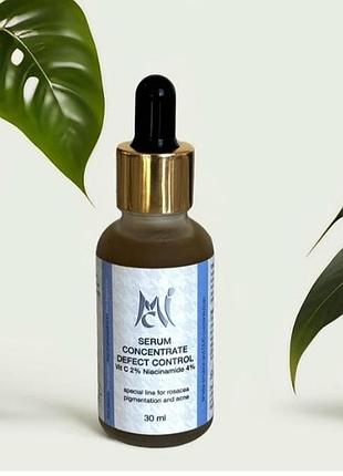 Serum concentrate defect control vit c 2% niacinamide 4% сироватка з вітаміном с та ніаціацинамідом