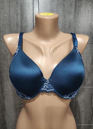 80b гладкий базовый бюстгальтер soma с бесшовной спинкой и кружевом бирюза