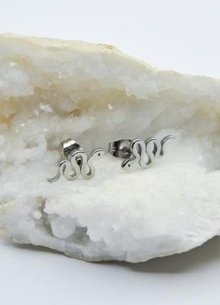 Сережки гвоздики пусети блискавка