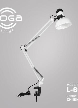 Лампа настільна зі струбциною "сніжинка". україна. (тм loga ® light)