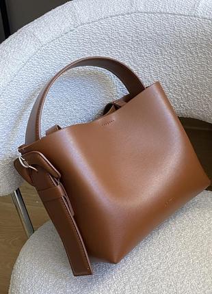 Натуральна шкіряна сумка arket 1169636