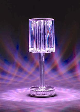 Лампа лед настільна з пультом керування акумуляторна, світильник настільний led