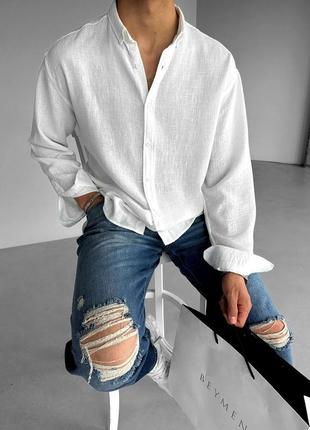 Легкая мужская оверсайз рубашка 😍1 фото