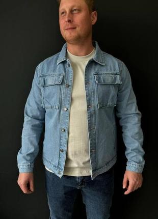 Стильная джинсовая мужская куртка john lucca s-xxl