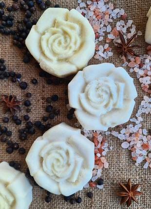 «гималаи» натуральное мыло, с нуля. роза, цветок. ручная работа. соляное. анис и гималайская соль.6 фото