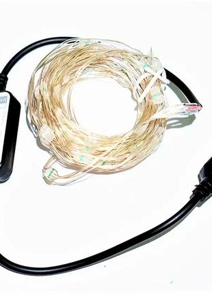 Умная новогодняя гирлянда (rgb, додаток, bluetooth), 5 м