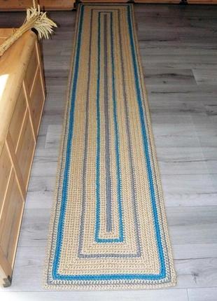 Еко килимок доріжка з джуту (50х260см)3 фото